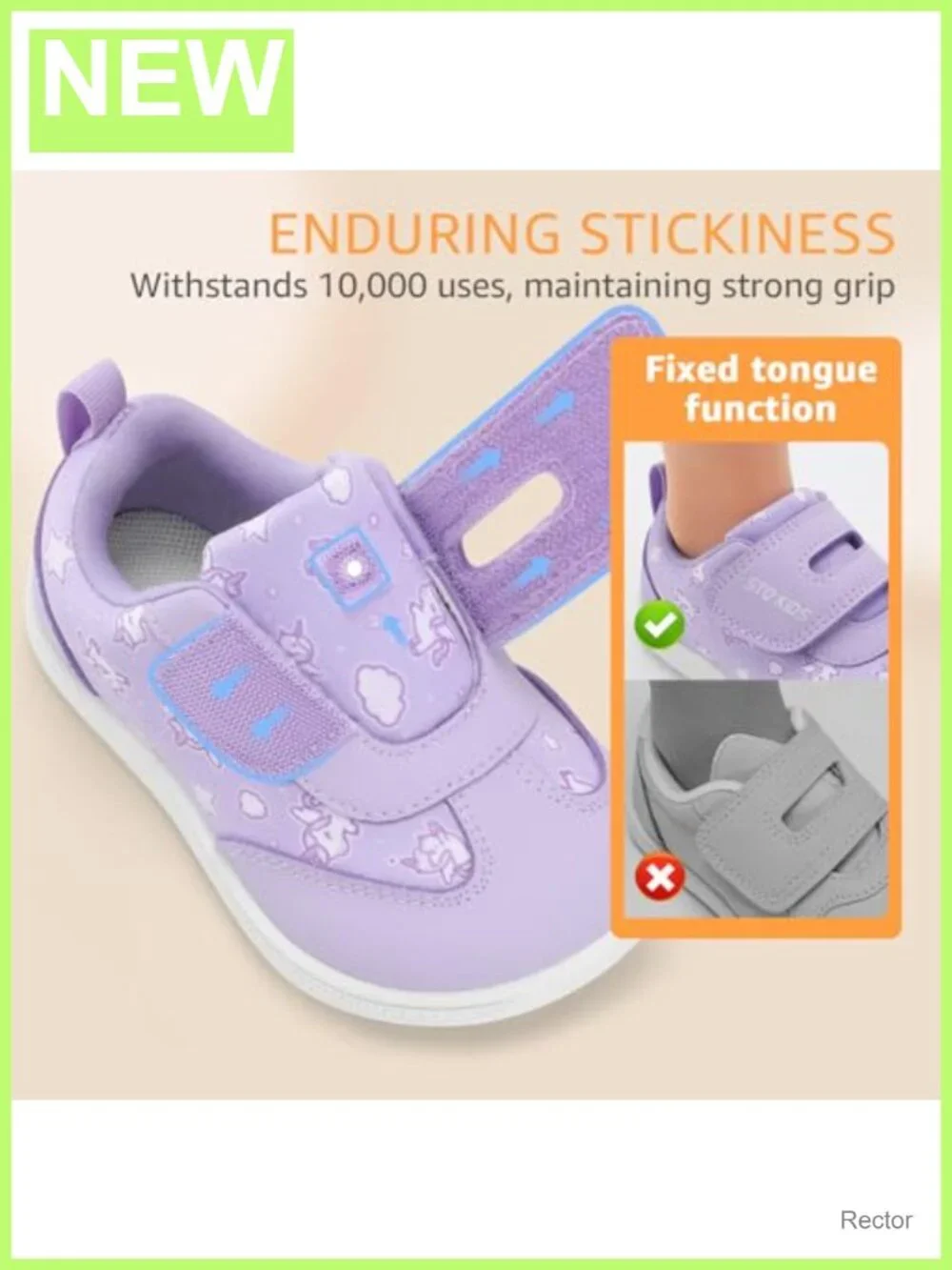 Toddler Wide Toe Box Barefoot Sneakers Hook and Loop Kids